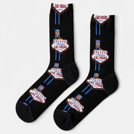 ラスベガスウェルカムサイン ソックス (左)