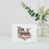 ラスベガスウェルカムサイン 名刺 (スタンド正面)