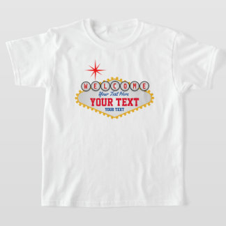 ラスベガスウェルカム文字 Tシャツ