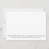 ラスベガスウエディング招待シルバーグレー 招待状 (裏面)