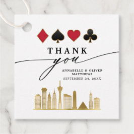 ラスベガスエレガントのフォトデスティネーションウェディング フェイバータグ