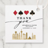 ラスベガスエレガントのフォトデスティネーションウェディング フェイバータグ (裏面)