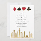 ラスベガスエレガントのフォトデスティネーションウェディング 招待状 (正面)