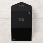 ラスベガスエレガントの目的地のウェディング実在フォイル オールインワン招待状 (外側)