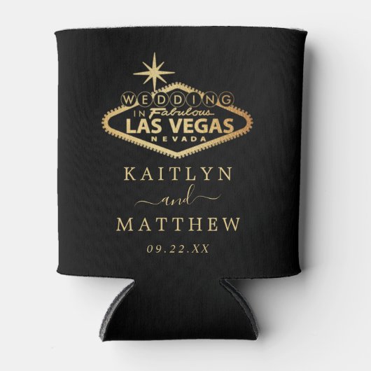 ラスベガスエレガントの目的地の結婚式のお願い 缶クーラー (正面)