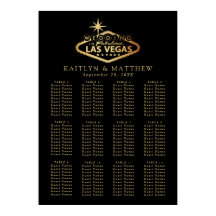 ラスベガスエレガントの目的地の結婚式のシーティングプラン