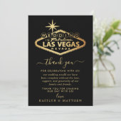 ラスベガスエレガントの目的地の結婚式 サンキューカード (スタンド正面)