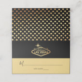 ラスベガスエレガントの目的地の結婚式 プレイスカード (外部開封)