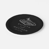 ラスベガスエレガントの目的地の結婚式 ペーパープレート (アングル)