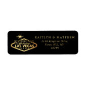 ラスベガスエレガントの目的地の結婚式 ラベル (正面)