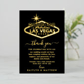 ラスベガスエレガントの目的地の結婚式 箔招待状 (立ち正面)