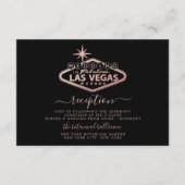 ラスベガスエレガントデスティネーションウェディング披露宴 エンクロージャーカード (正面)