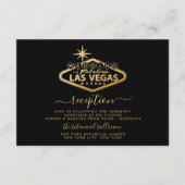 ラスベガスエレガントデスティネーションウェディング披露宴 エンクロージャーカード (正面)