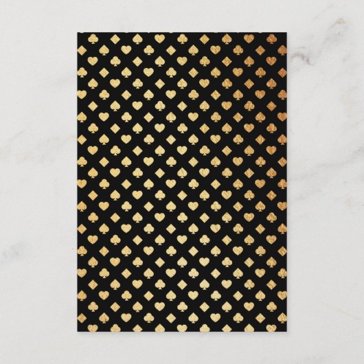 ラスベガスエレガントデスティネーションウェディング詳細 エンクロージャーカード (裏面)