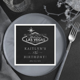 ラスベガスエレガント誕生日パーティー スタンダードカクテルナプキン