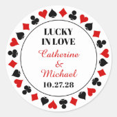 ラスベガスカジノウェディングザデイト ラウンドシール (正面)