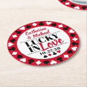 ラスベガスカジノウェディングザデイト ラウンドペーパーコースター (アングル)