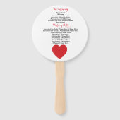 ラスベガスカジノエースオブハート結婚式 プログラムファン ハンドファン (裏面)