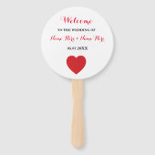 ラスベガスカジノエースオブハート結婚式 プログラムファン ハンドファン (正面)