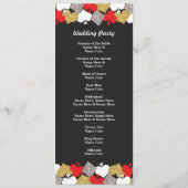 ラスベガスカジノグリッターカードウェディングプログラム プログラム (裏面)