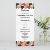 ラスベガスカジノグリッターカード ウェディングプログラム プログラム (スタンド正面)