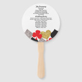 ラスベガスカジノグリッター結婚式 プログラムファン ハンドファン (裏面)