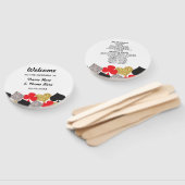 ラスベガスカジノグリッター結婚式 プログラムファン ハンドファン (組立なし)