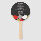 ラスベガスカジノグリッター結婚式 プログラムファン ハンドファン (裏面)