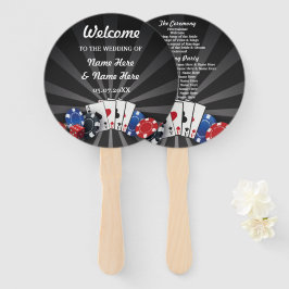 ラスベガスカジノサイコロ結婚式 プログラムファン ハンドファン