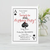 ラスベガスカジノサプライズバースデーパーティー 招待状 (スタンド正面)