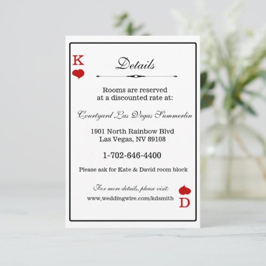 ラスベガスカジノシモダンック結婚ズ情報 エンクロージャーカード (スタンド正面)