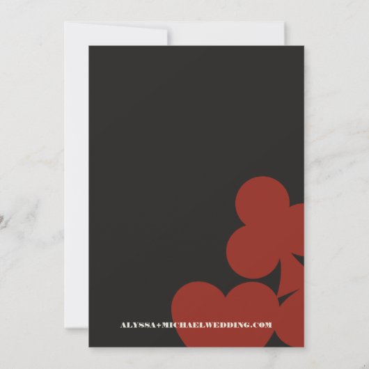 ラスベガスカジノスカイラインウェディングザデイトを保存 招待状 (裏面)