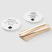 ラスベガスカジノスペードカード結婚式 プログラムファン ハンドファン (組立なし)