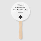 ラスベガスカジノスペードカード結婚式 プログラムファン ハンドファン (正面)