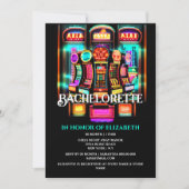 ラスベガスカジノスロットバチェロレッテ女子の週末 招待状 (正面)