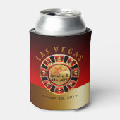 ラスベガスカジノチップ結婚ズ |赤い金ゴールド 缶クーラー (缶正面)