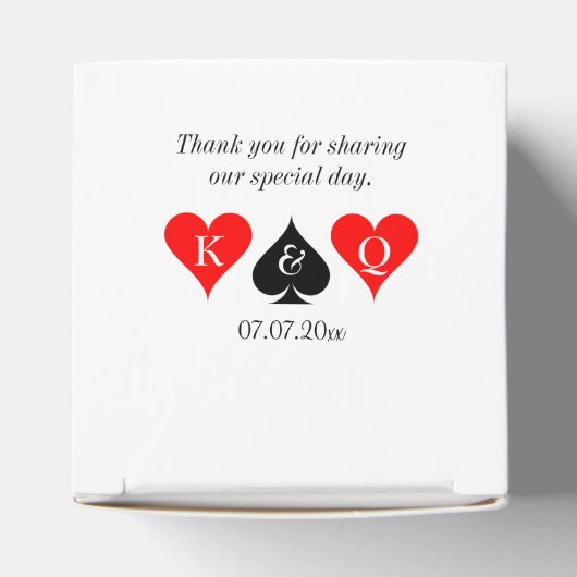 ラスベガスカジノテーマハートとスペード結婚ズ フェイバーボックス (上部)