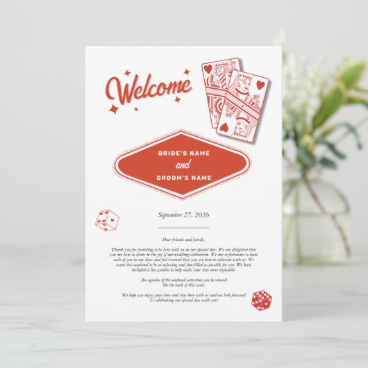 ラスベガスカジノデスティネーションウェディングの日程 (スタンド正面)