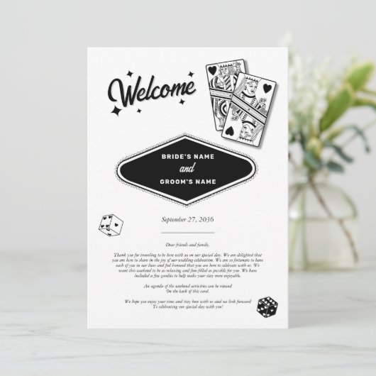 ラスベガスカジノデスティネーションウェディングの日程 (スタンド正面)