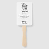 ラスベガスカジノデスティネーションウェディングブラック ハンドファン (裏面)