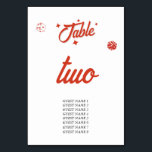 ラスベガスカジノデスティネーションウェディングレッドホワイトタブ テーブルナンバー<br><div class="desc">手で描ユニークいたラスベガスカジノのテーマ結婚のデザイン。ネバダ州モダンラスベガスの目的地の結婚テーマで、カ遊ードとカジノ賭博をテーマにしたイラストを取り上げる。ラスベ赤と白ガスのテー結婚ブルナンバーカードデザインは、カジノをテーマにした結婚式に最適。一致する結婚式招待状や他の文房具も用意。各テーカスタマイズブルの番号と購入は、必要なテーブル番号の数に応じて個別に行う。</div>