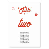 ラスベガスカジノデスティネーションウェディングレッドホワイトタブ テーブルナンバー (裏面)