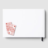 ラスベガスカジノデスティネーションウェディングレッドホワイト ゲストブック (裏面)