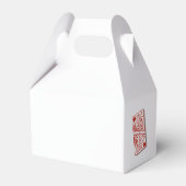 ラスベガスカジノデスティネーションウェディングレッドホワイト フェイバーボックス (裏面サイド)