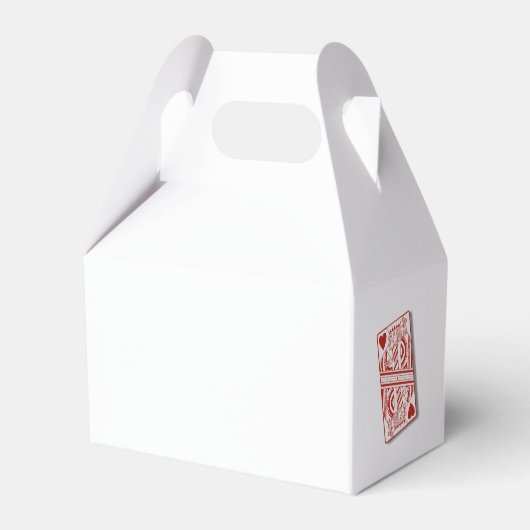 ラスベガスカジノデスティネーションウェディングレッドホワイト フェイバーボックス (裏面サイド)