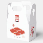 ラスベガスカジノデスティネーションウェディングレッドホワイト フェイバーボックス (オープン)