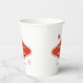 ラスベガスカジノデスティネーションウェディングレッドホワイト 紙コップ (右)