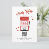 ラスベガスカジノデスティネーションウェディングレッド エンクロージャーカード (スタンド正面)