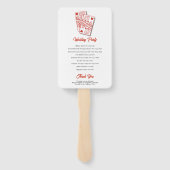 ラスベガスカジノデスティネーションウェディングレッド ハンドファン (裏面)