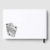 ラスベガスカジノデスティネーションウェディング白黒 ゲストブック (裏面)